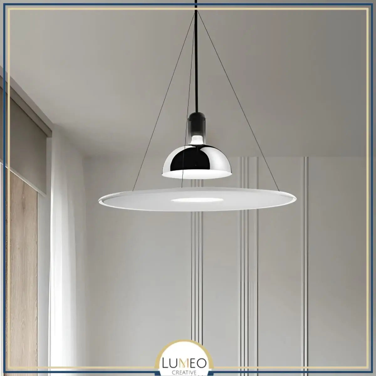 Suspension sculpturale circulaire | Design suspendu & éclairage indirect