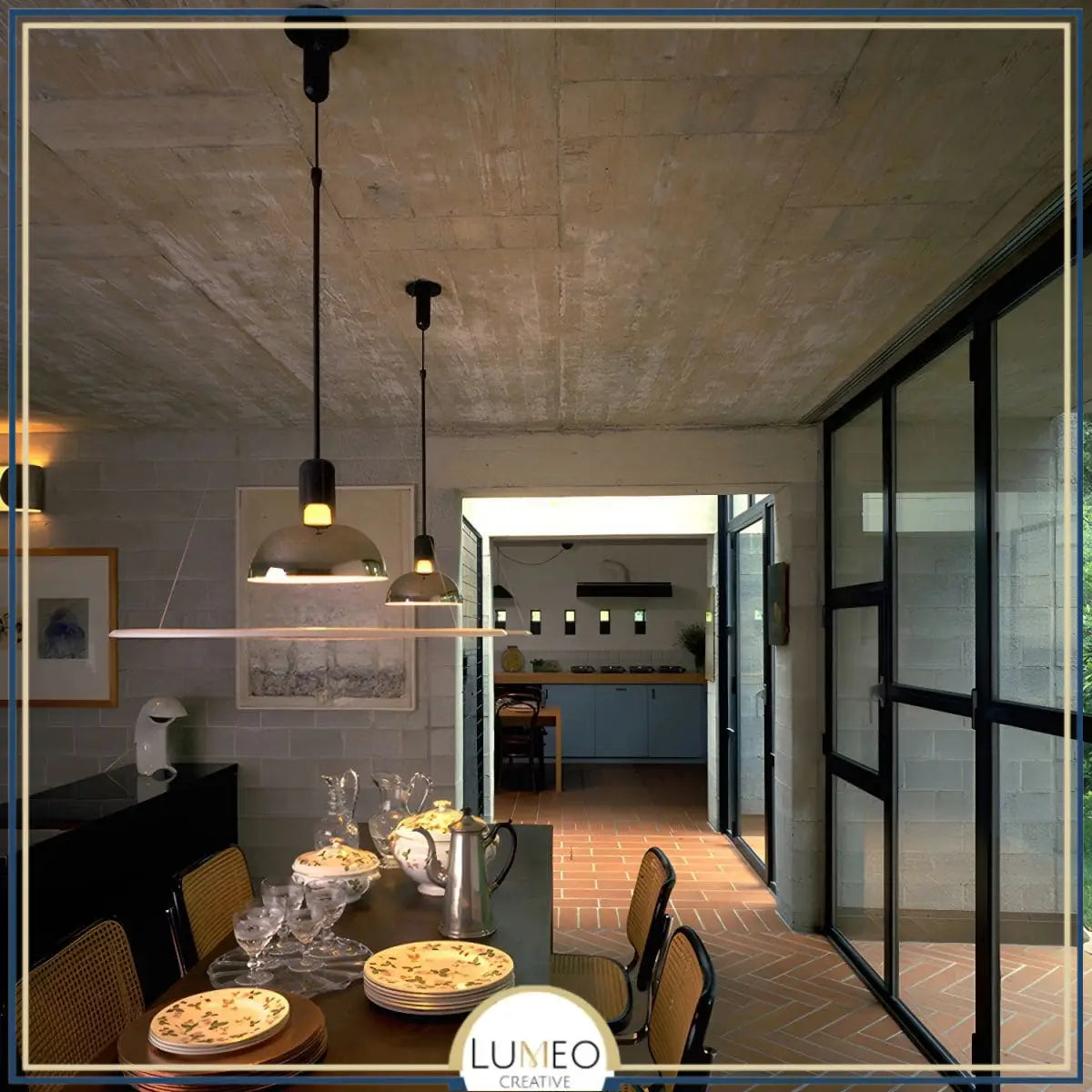 Suspension sculpturale circulaire | Design suspendu & éclairage indirect