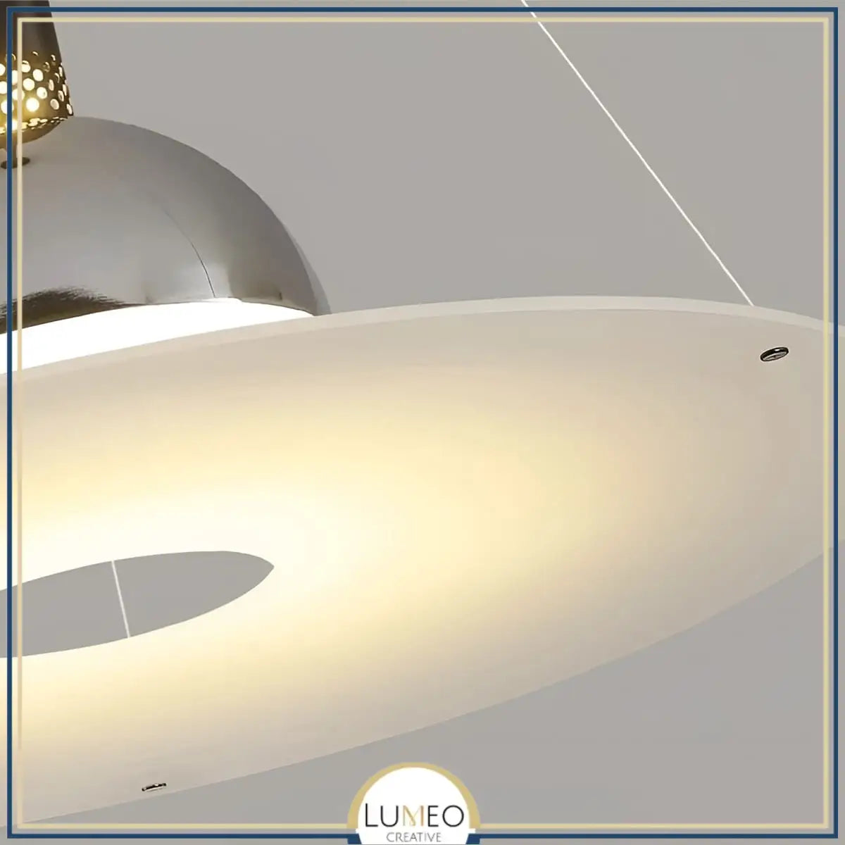 Suspension sculpturale circulaire | Design suspendu & éclairage indirect