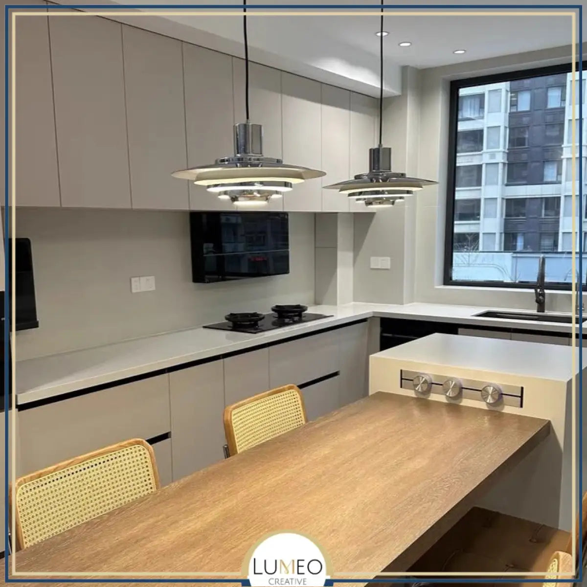 Suspension soucoupe style scandinave | Finition blanche ou argentée