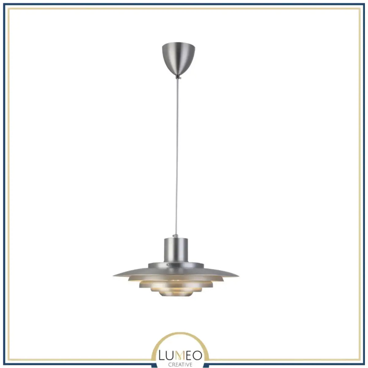 Suspension soucoupe style scandinave | Finition blanche ou argentée