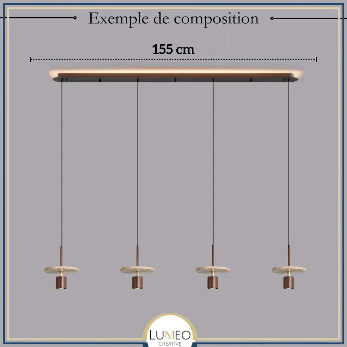 Suspension TERRALIS | Design pierre naturelle et bois