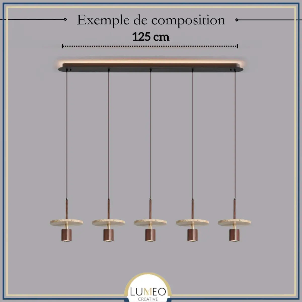 Suspension TERRALIS | Design pierre naturelle et bois