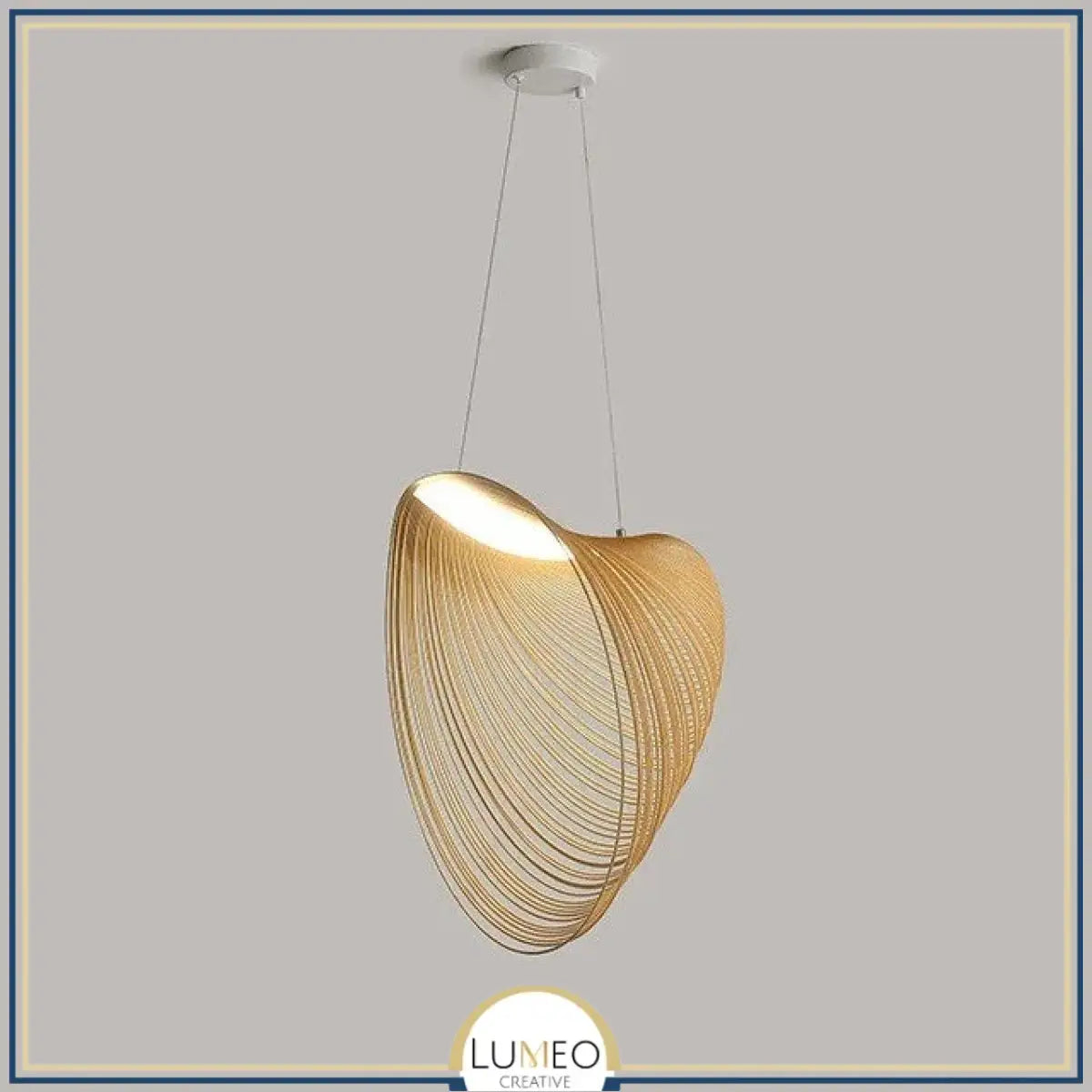 Suspension voile sculpturale en bois