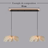 Suspension fleur en tissu sur mesure et personnalisable