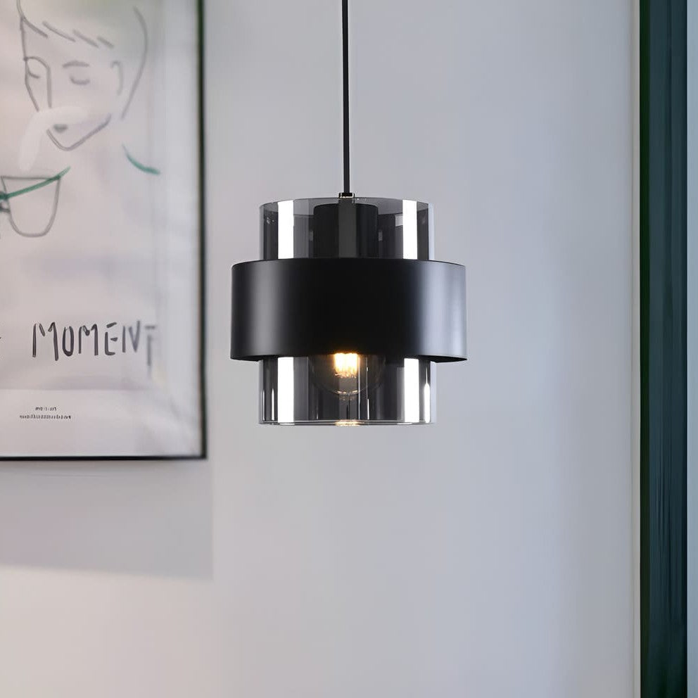 Saturne | 1 Suspension Noir