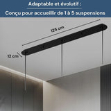 Socle de plafond rectangulaire adaptatif pour Suspensions