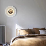Applique murale circulaire éclipse| Luminaire mural multicolore au style artistique et sculptural