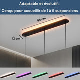 Socle de plafond rectangulaire adaptatif pour Suspensions