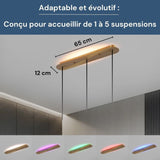 Socle de plafond rectangulaire adaptatif pour Suspensions