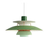 Suspension design soucoupes multicolores | Pop & Rétro chic 30cm / Vert