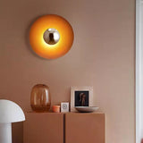Applique murale circulaire éclipse| Luminaire mural multicolore au style artistique et sculptural