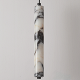 Suspension cylindrique en marbre | Luminaire chic & élégant
