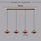 Suspension design soucoupes multicolores | Pop & Rétro chic
