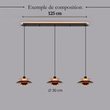 Suspension design soucoupes multicolores | Pop & Rétro chic