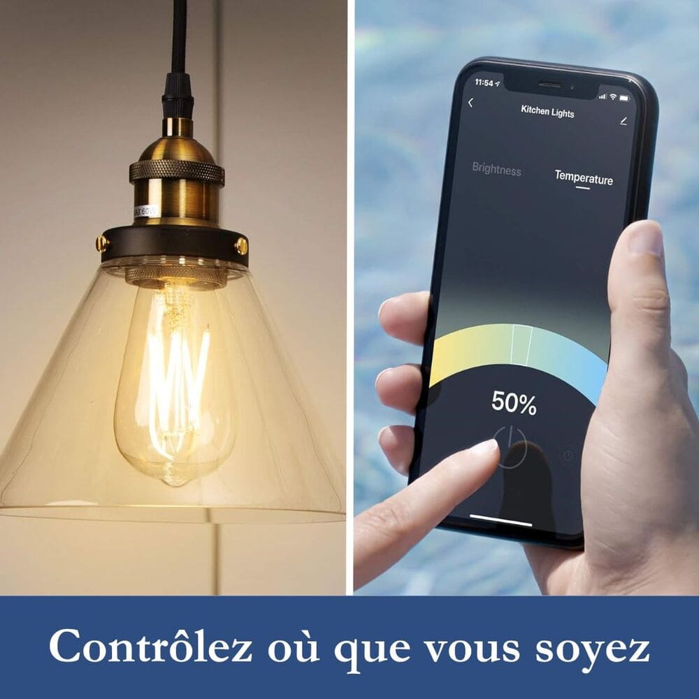 Ampoule E27 LED 60W Dimmable connectée 