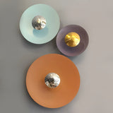 Applique murale circulaire éclipse| Luminaire mural multicolore au style artistique et sculptural