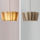 Suspension en tissu plissé bohème | Luminaire doux et poétique