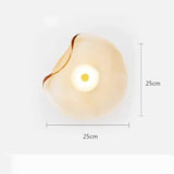 Applique murale en verre artistique | Luminaire décoratif au design organique et lumineux