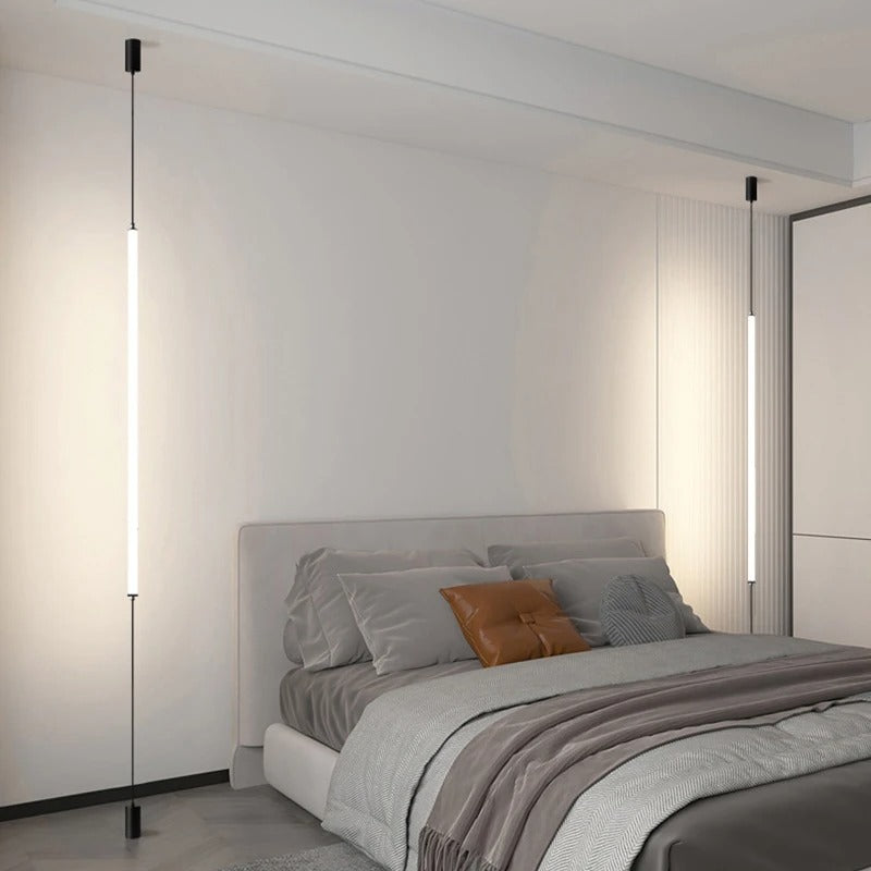 Applique linéaire plafond sol | Éclairage minimaliste vertical