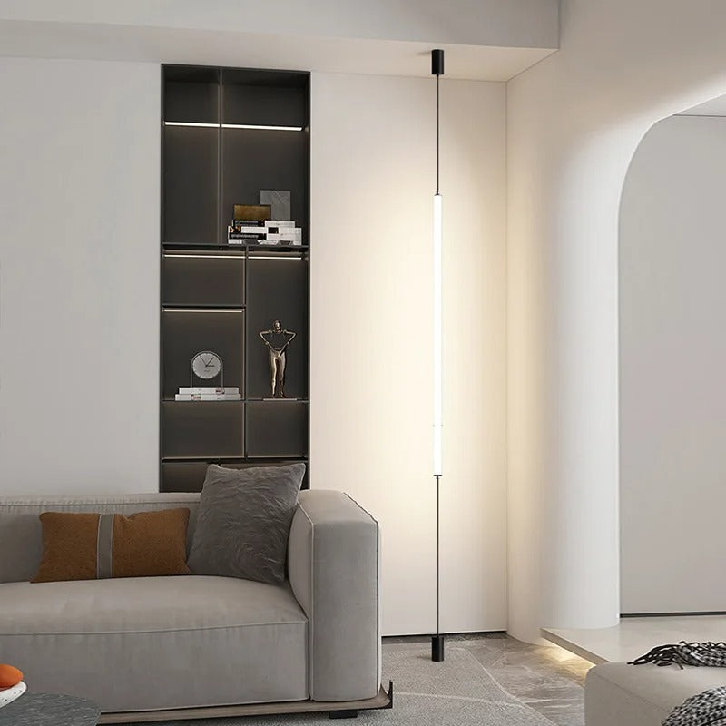 Applique linéaire plafond sol | Éclairage minimaliste vertical