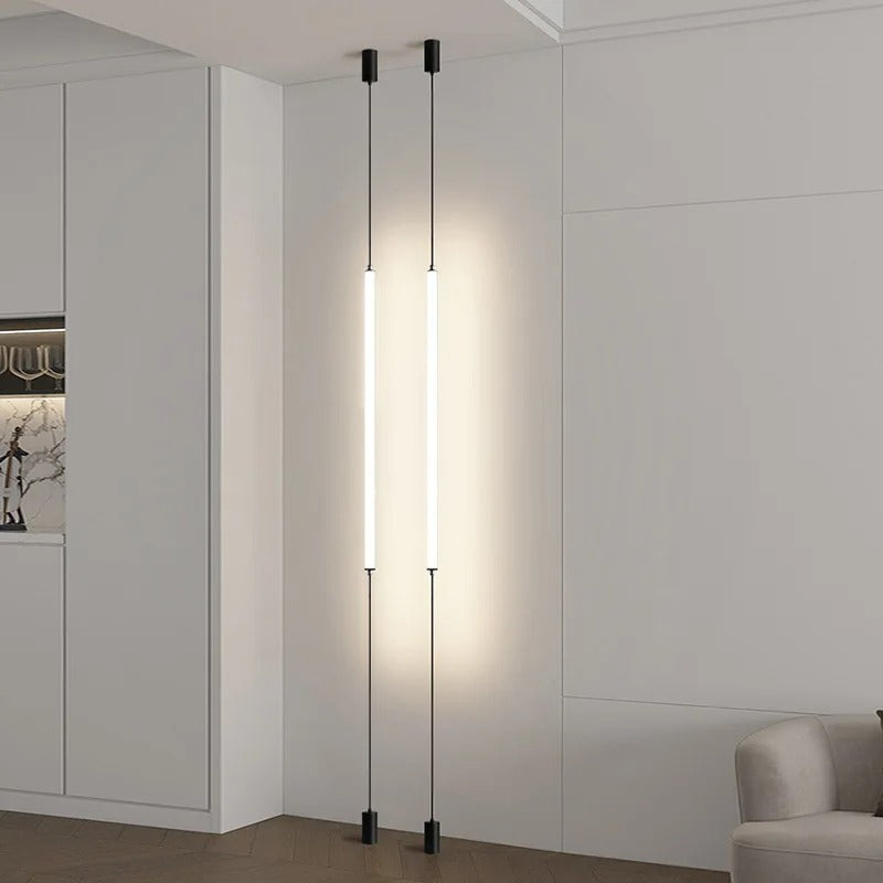 Applique linéaire plafond sol | Éclairage minimaliste vertical