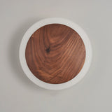 Applique murale bois cercle lumineux | Design chic et naturel