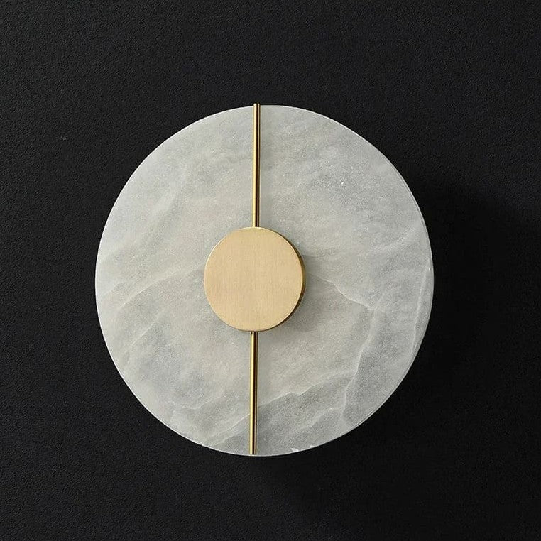 Applique murale en marbre naturel | Minimalisme sculptural & lumière indirecte