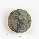 Applique murale ronde en pierre verte naturelle