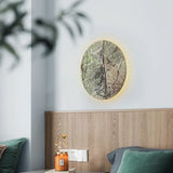 Applique murale ronde en pierre verte naturelle