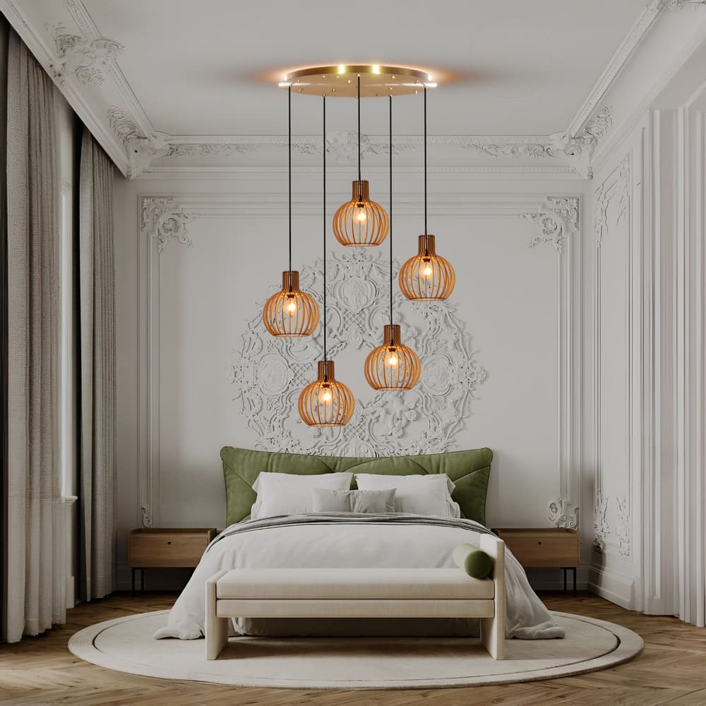 WOODY pendant light | 5 Lights