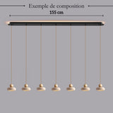 Suspension STONE en pierre naturelle et bois | Style scandinave