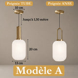 Suspension chic en verre vintage CRISTALI | 1 Suspension