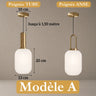 Suspension chic en verre vintage CRISTALI | 1 Suspension