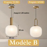 Suspension chic en verre vintage CRISTALI | 1 Suspension