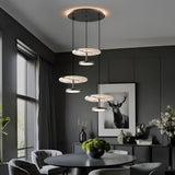 Suspension disque en marbre naturel | Luminaire haut de gamme à LED