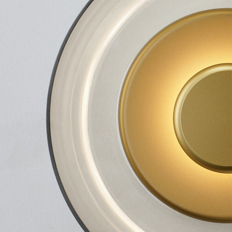 Applique murale ronde en verre | Lampe murale à LED