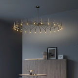 Lustre circulaire architectural en tubes à LED | Luminaire au design moderne
