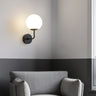 Applique murale globe dépoli suspendu | Luminaire chic et tendance A / Noir