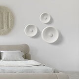Applique murale disque texturée | Luminaire artistique en relief