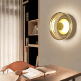 Applique murale ronde en verre | Lampe murale à LED