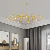 Lustre circulaire architectural en tubes à LED | Luminaire au design moderne