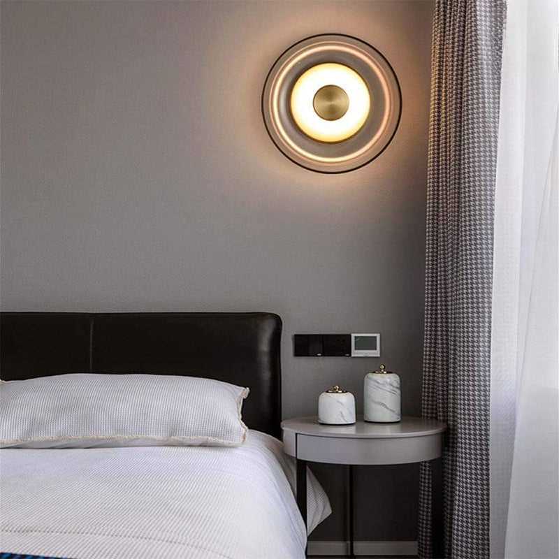 Applique murale ronde en verre | Lampe murale à LED
