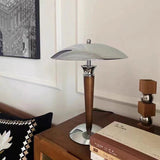 Lampe à poser design métal & bois | Style rétro chic