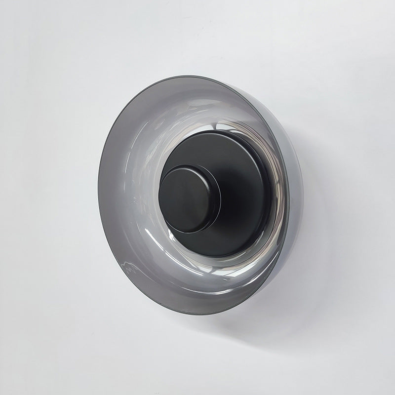 Applique murale ronde en verre | Lampe murale à LED