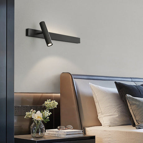 Applique murale orientable minimaliste | Liseuse LED en finition or ou noire