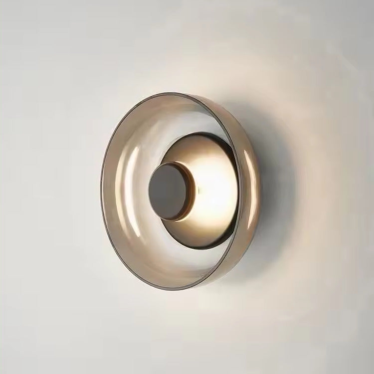 Applique murale ronde en verre | Lampe murale à LED