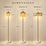 Lampadaire moderne en verre NOVA | 1 luminaire à personnaliser