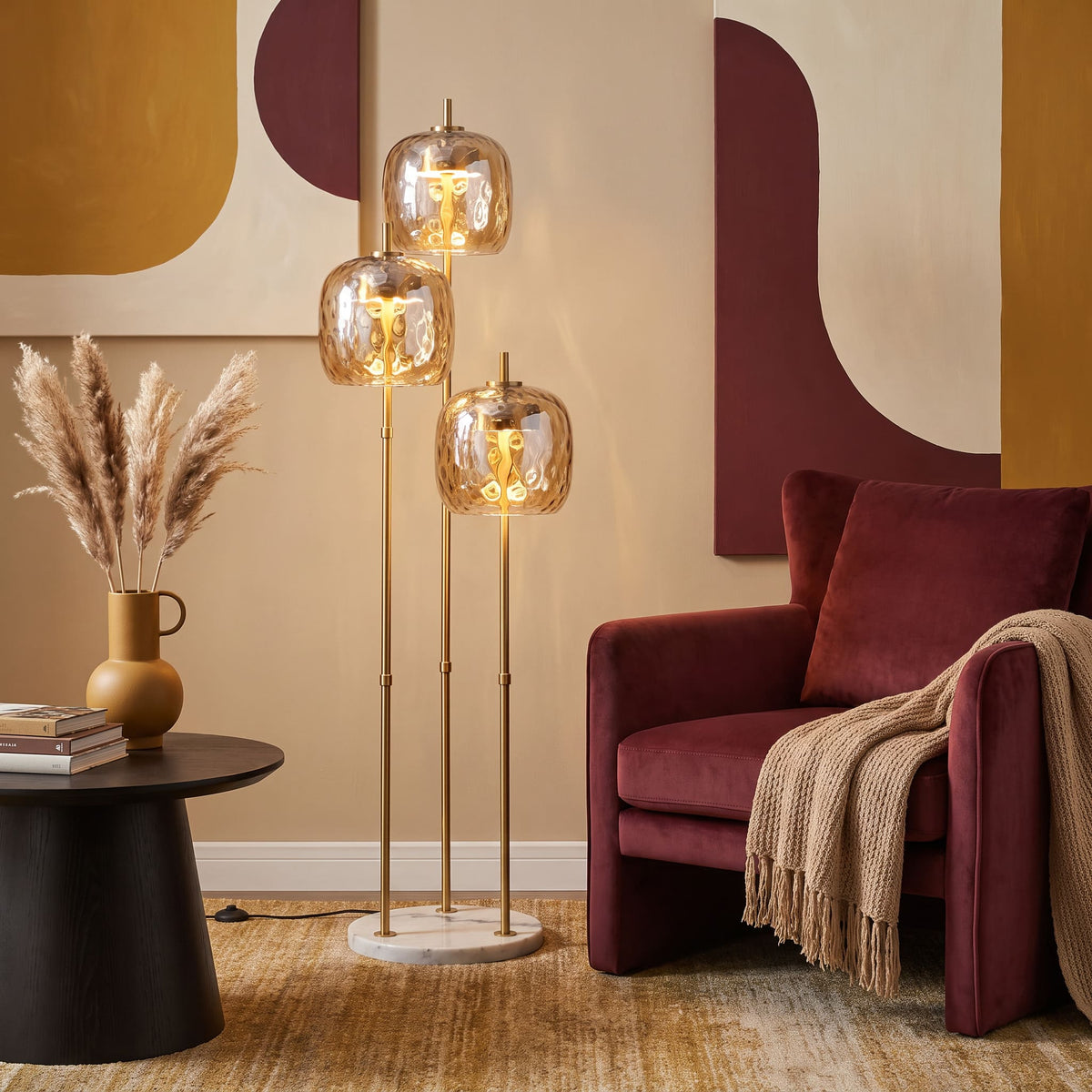 Lampadaire moderne en verre NOVA | 3 luminaires à personnaliser