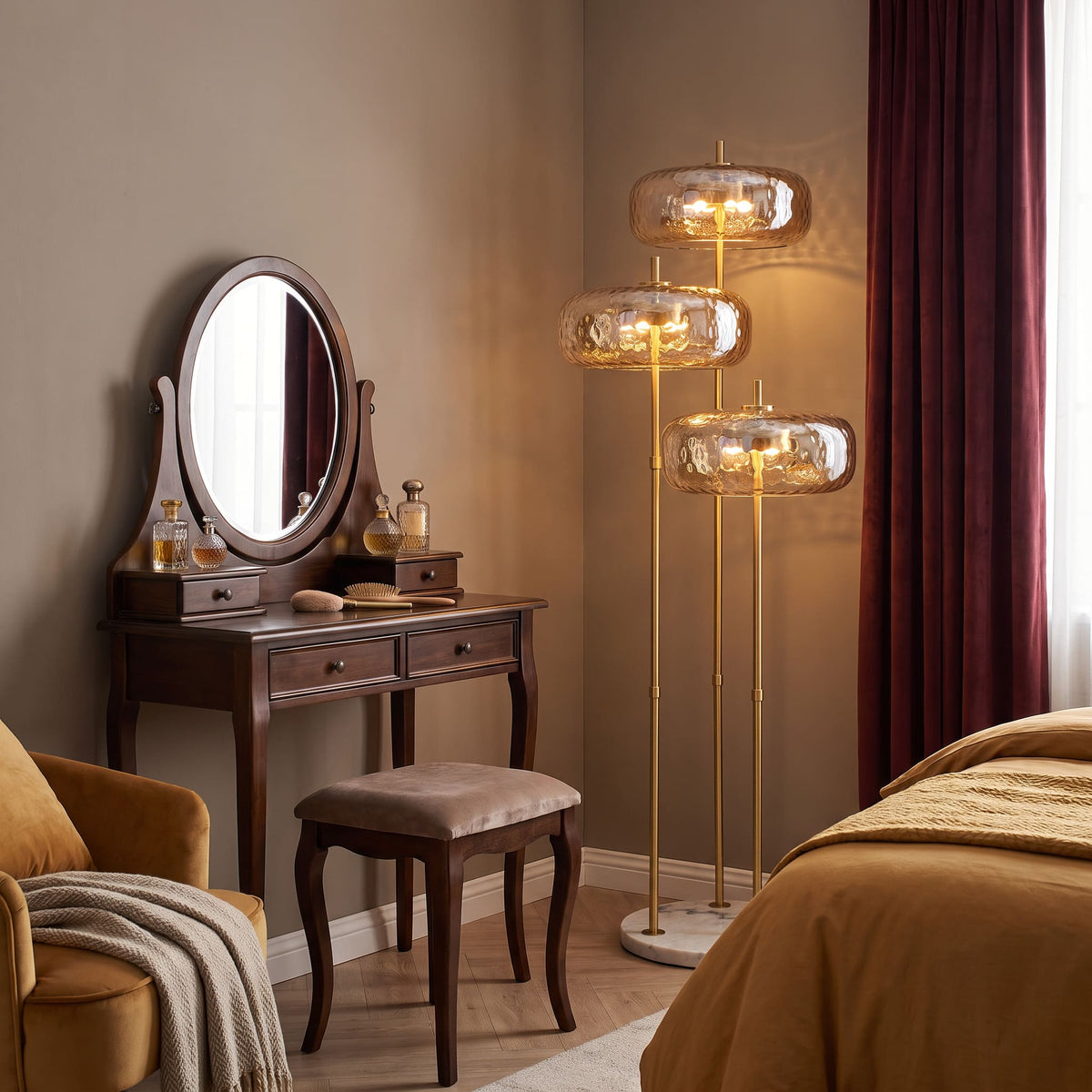 Lampadaire moderne en verre NOVA | 3 luminaires à personnaliser